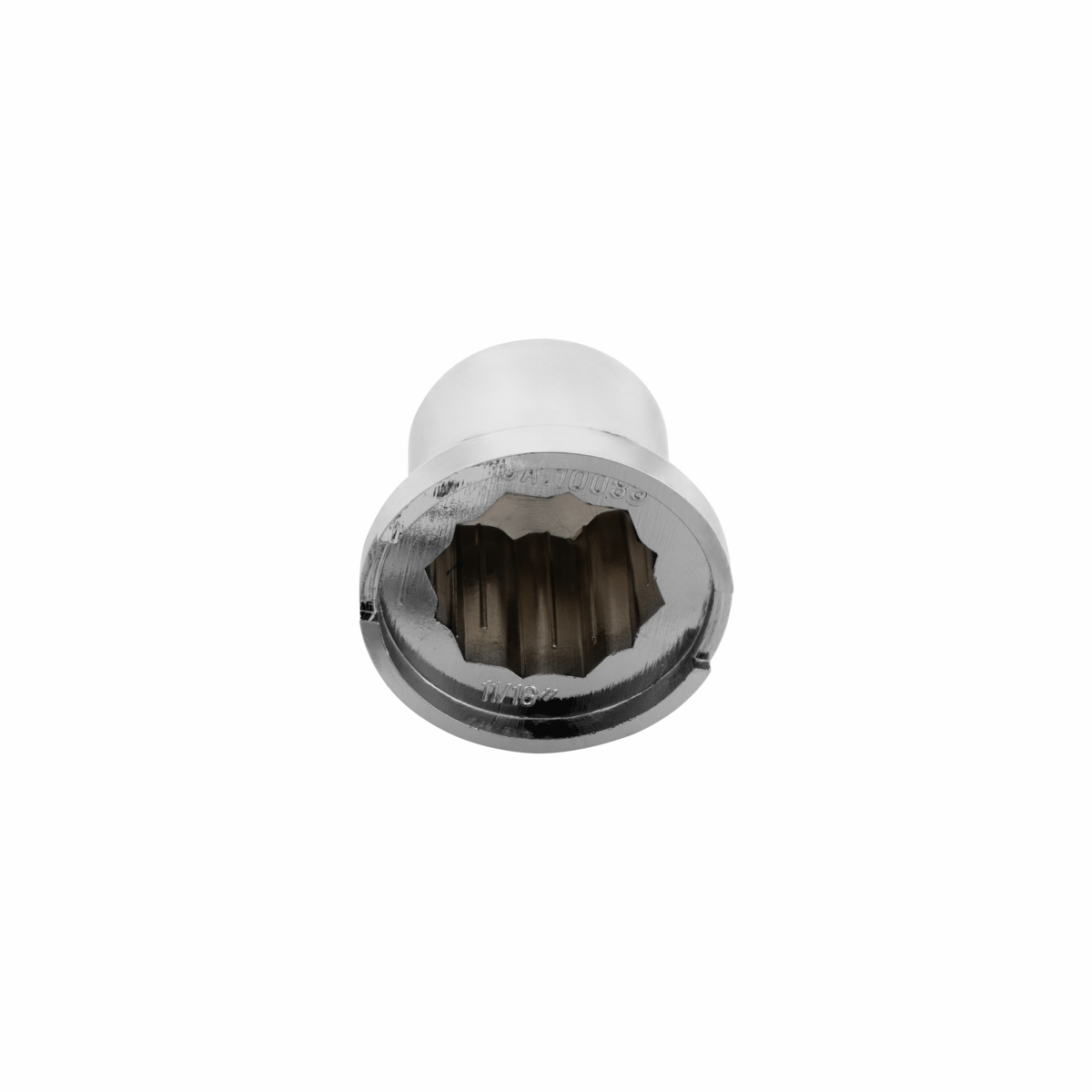 11/16" X 1-1/4" Chrome Plastic Pointed Nut Cover - Push-On