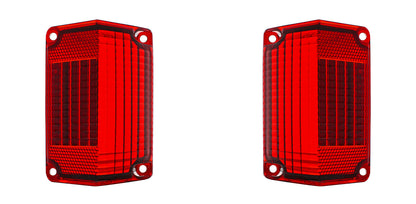 Tail Light Lens For 1968-69 & Early 1970 Chevy El Camino - L/H and R/H (2pcs)