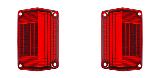 Tail Light Lens For 1968-69 & Early 1970 Chevy El Camino - L/H and R/H (2pcs)