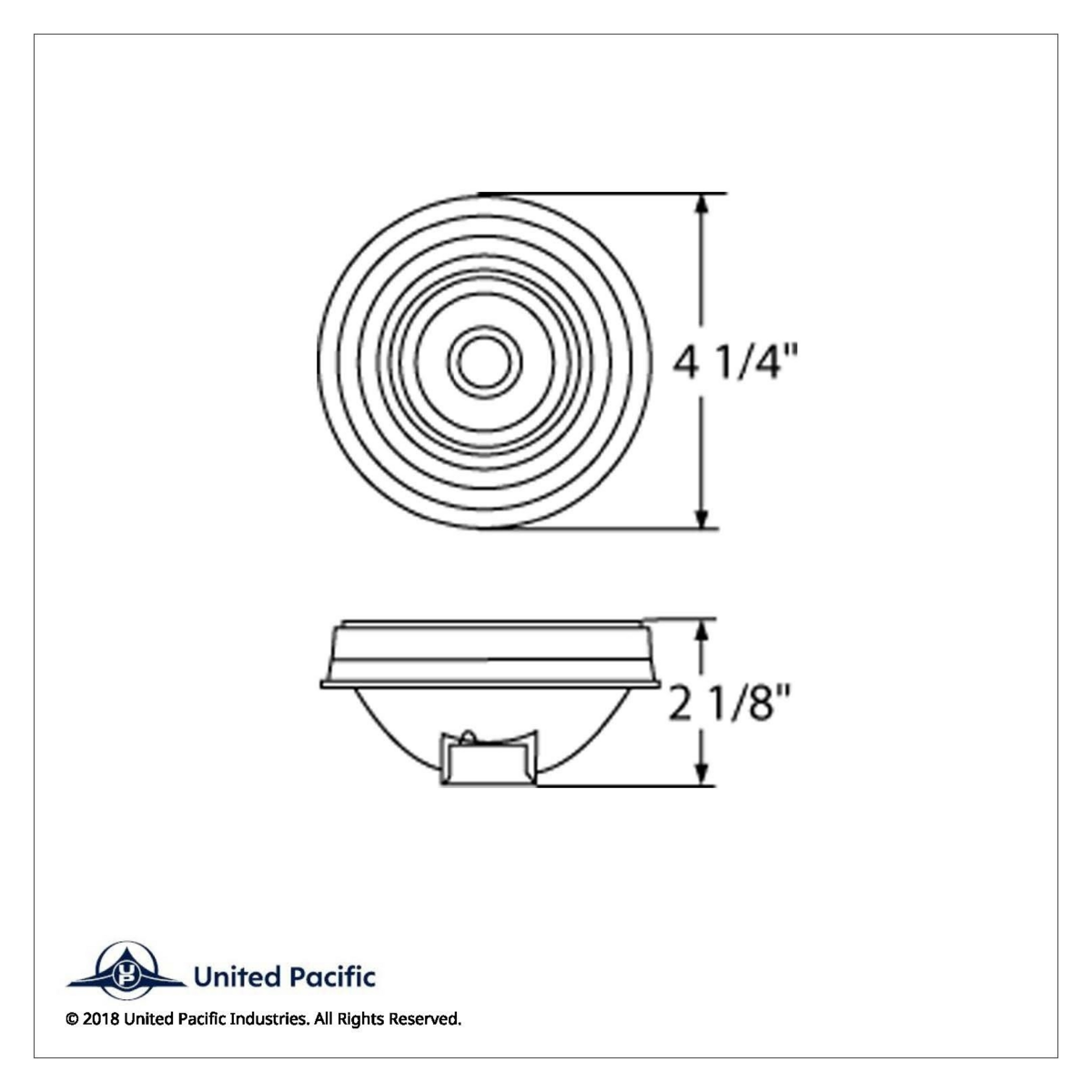4" Round Light (Stop, Turn & Tail) - Red Lens