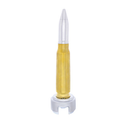 50 Caliber Bullet Style Thread-On Gearshift Knob With 13/15/18 Speed Adapter