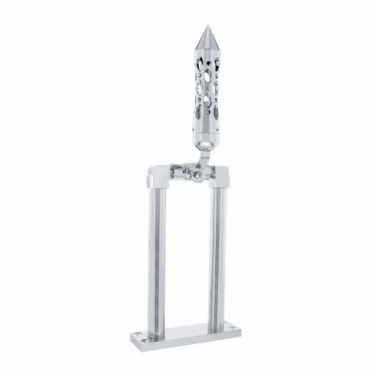 9" Chrome Air Horn Lever Set With Daytona Grip