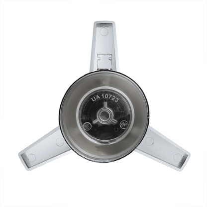 Chrome Plastic 3 Bar Straight Hubcap Spinner Only