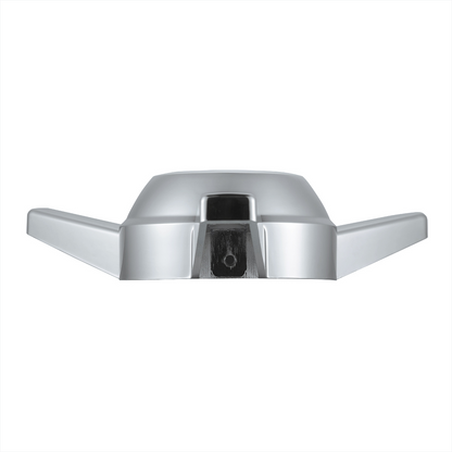 Chrome Plastic 3 Bar Straight Hubcap Spinner Only