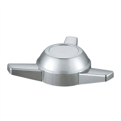 Chrome Plastic 3 Bar Straight Hubcap Spinner Only