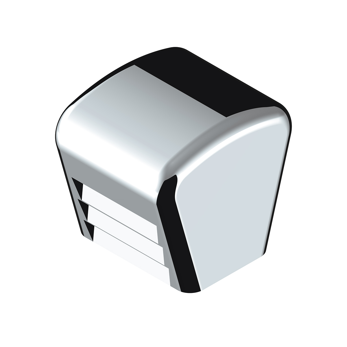 Chrome Plastic A/C & Heater Slider Control Knob For Kenworth/Freightliner - Plain (Card Of 3)