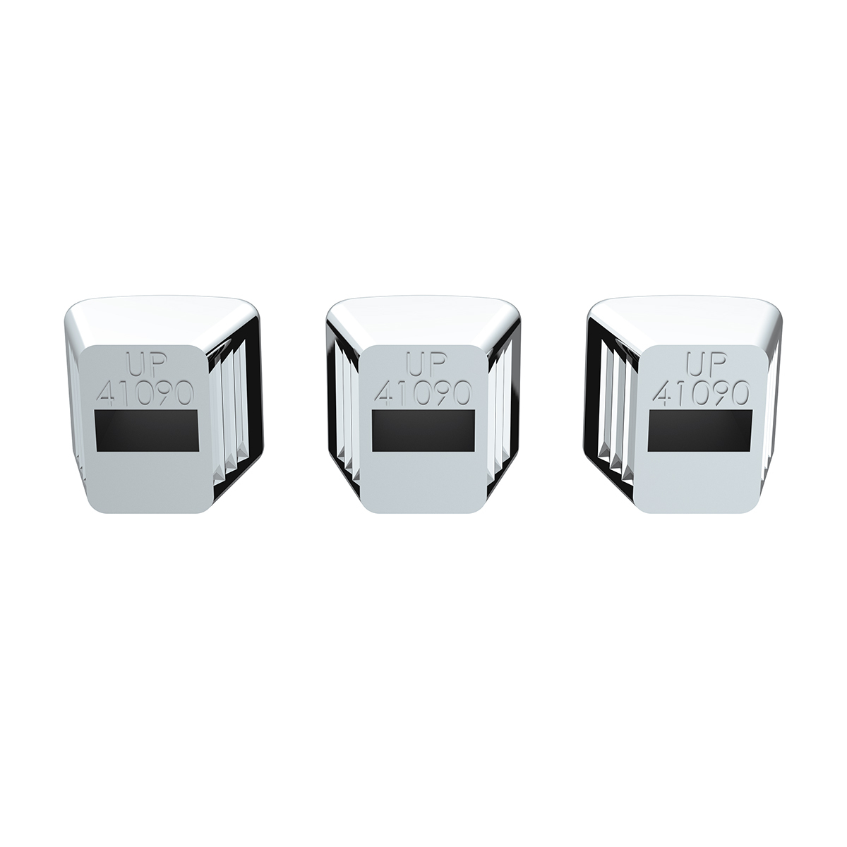 Chrome Plastic A/C & Heater Slider Control Knob For Kenworth/Freightliner - Plain (Card Of 3)