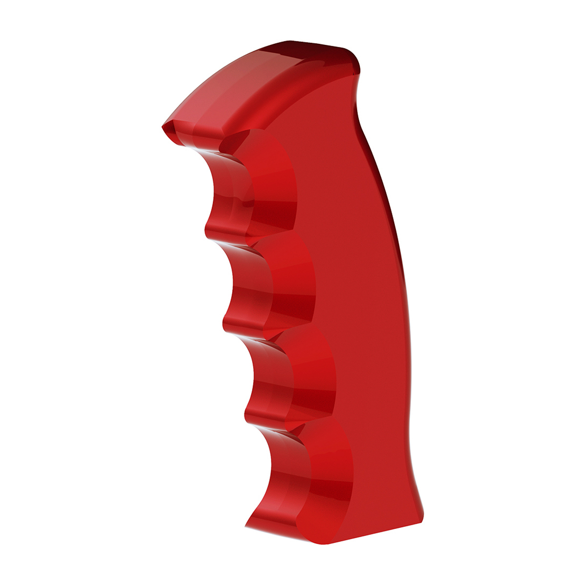 Thread-On Pistol Grip Gearshift Knob - Candy Red
