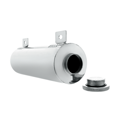 3"x10" Universal Polished Stainless Steel Radiator Overflow Tank