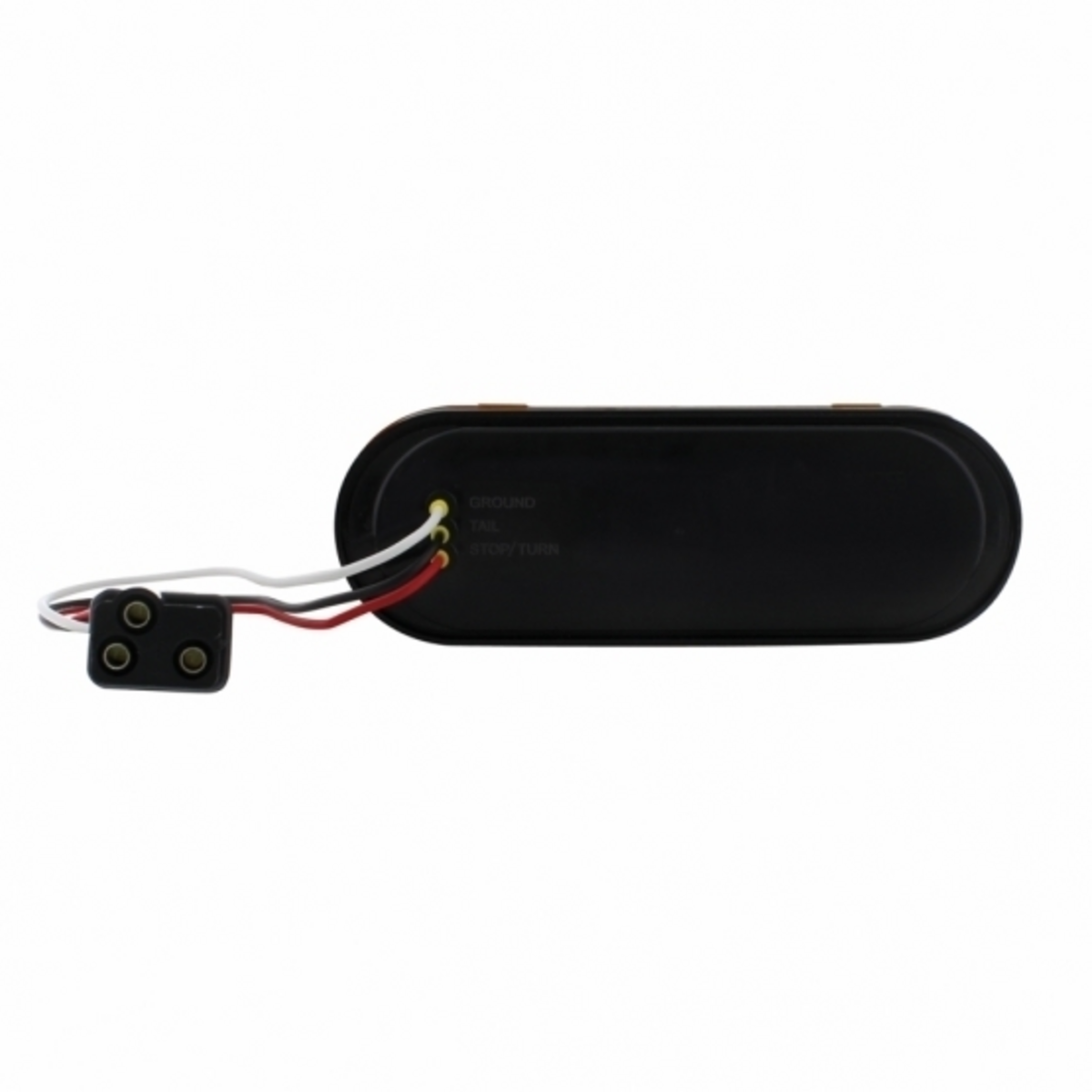 10 LED 6" Oval Light (Stop, Turn & Tail) - Red LED/Clear Lens
