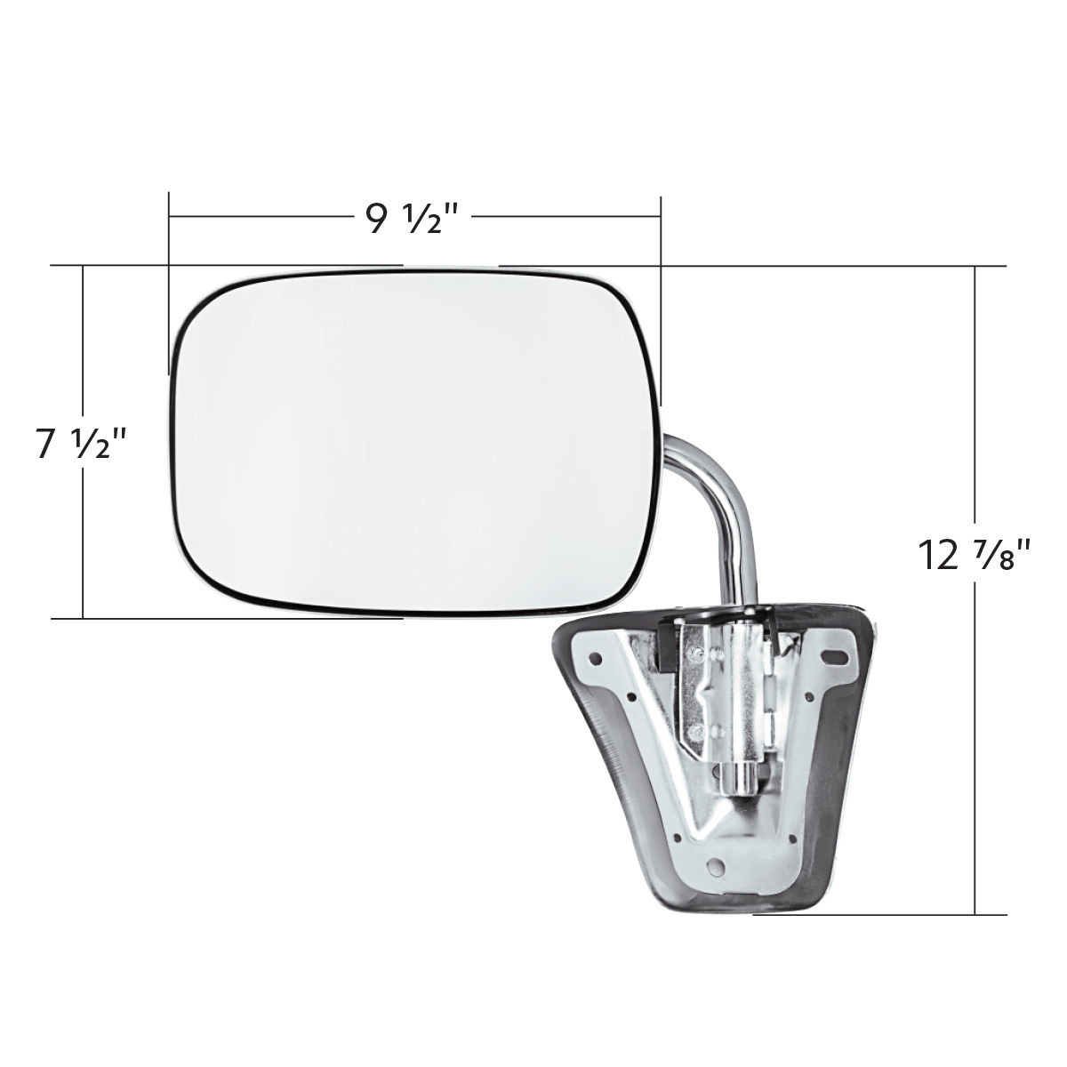 304 Stainless Steel Door Mirror For 1973-91 Chevy & GMC Full Size Truck
