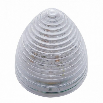 13 LED 2.5" Round Beehive Light (Clearance/Marker) - Red LED/Clear Lens