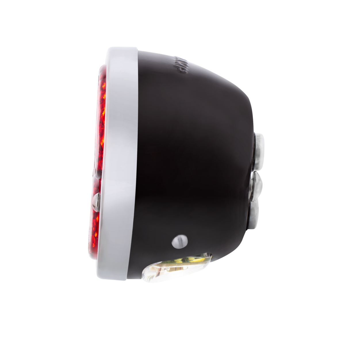 31 LED Sequential Tail Light Assembly With 4 LED LP Light, Black Housing, & SS Rim For 1928-31 Ford Car - L/H; 31 LED Sequential Tail Light Assembly With Black Housing & SS Rim For 1928-31 Ford Car - R/H (2pcs)