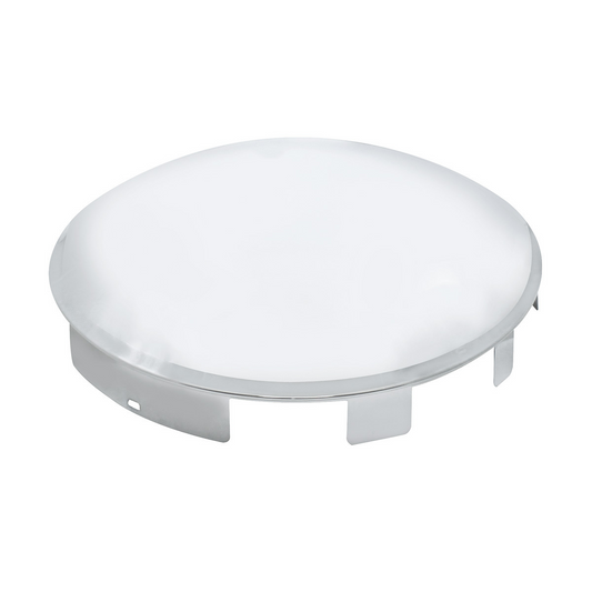 6 Uneven Notched Chrome Dome Front Hubcap - 1" Lip
