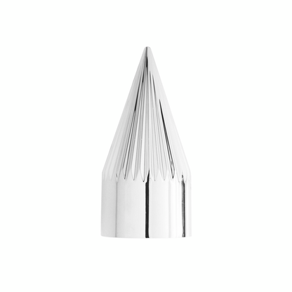 33mm x 4-3/8" Chrome Plastic Razor Nut Cover - Thread-On (Bulk)