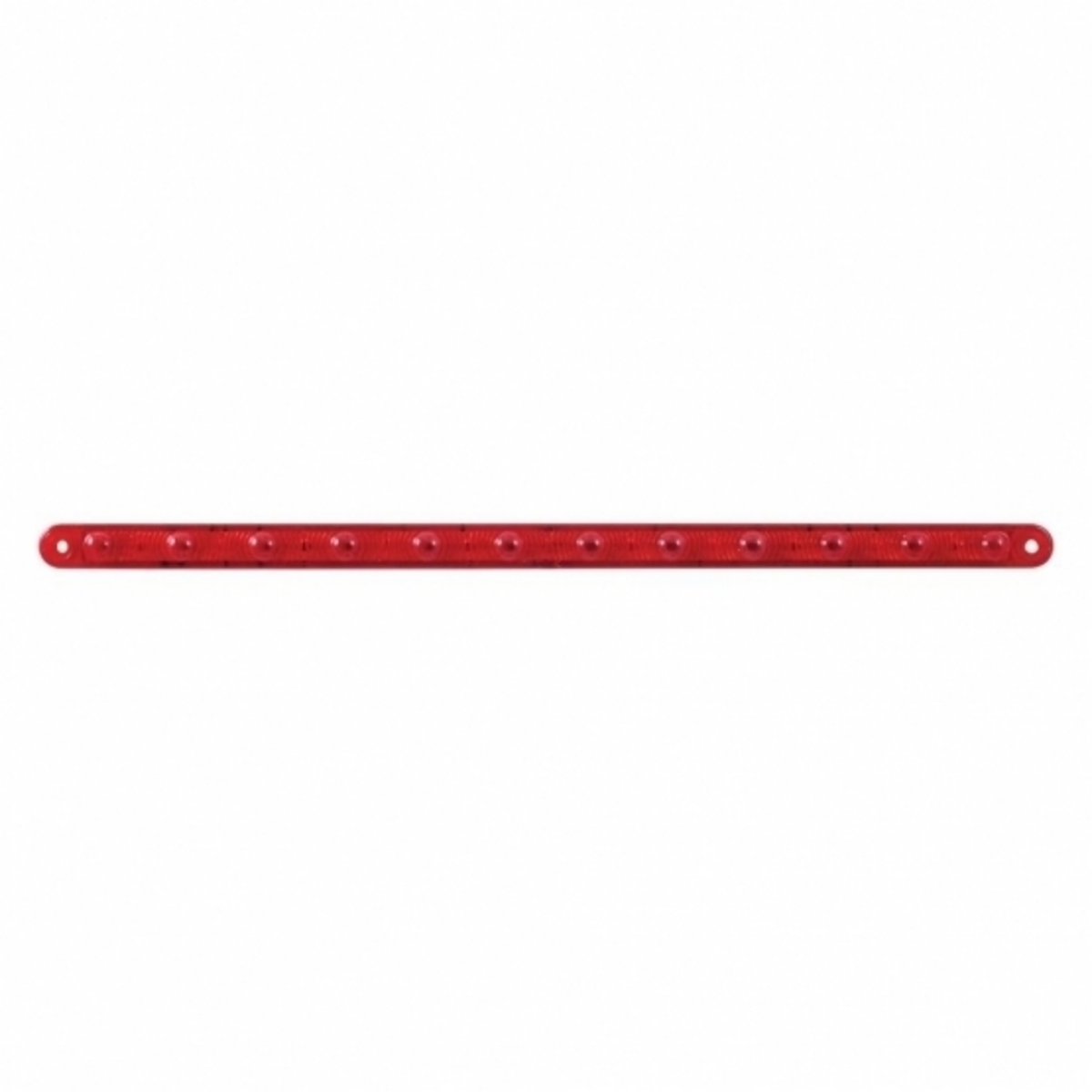 12 LED 12" Ultra Slim Light Bar Only (Stop, Turn & Tail) - Red LED/Red Lens (Bulk)