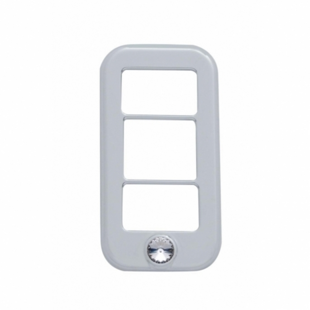 Rocker Switch Cover With 3 Openings & Clear Crystal For Freightliner (3-Pack)