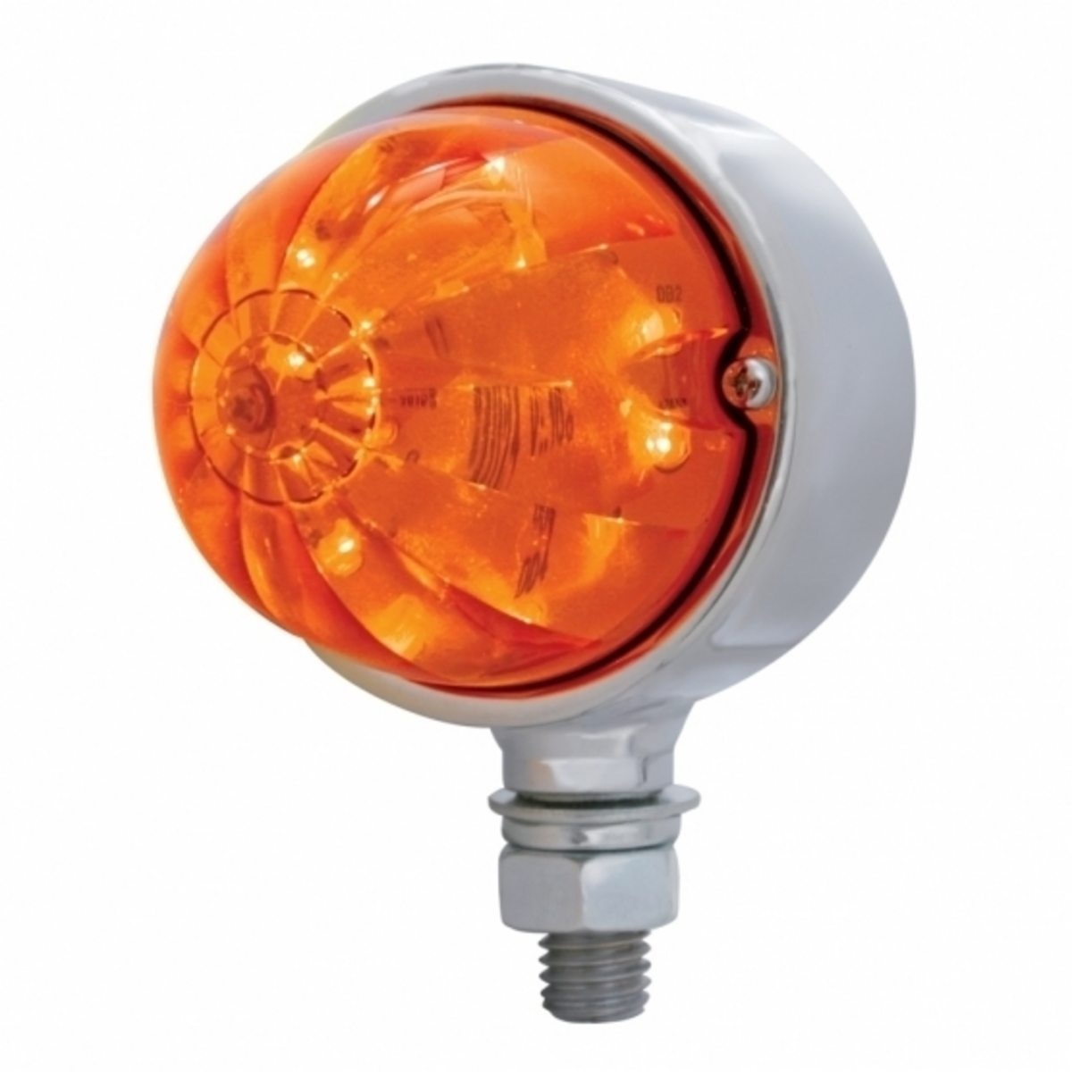 17 LED Watermelon Single Face Light - Amber LED/Dark Amber Lens