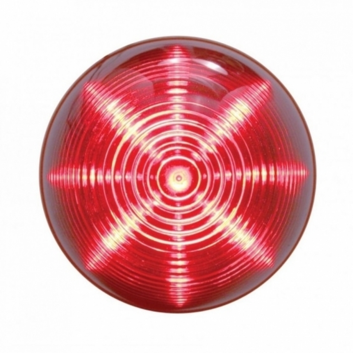 13 LED 2.5" Round Beehive Light (Clearance/Marker) - Red LED/Red Lens