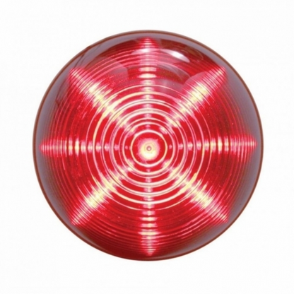 13 LED 2.5" Round Beehive Light (Clearance/Marker) - Red LED/Red Lens