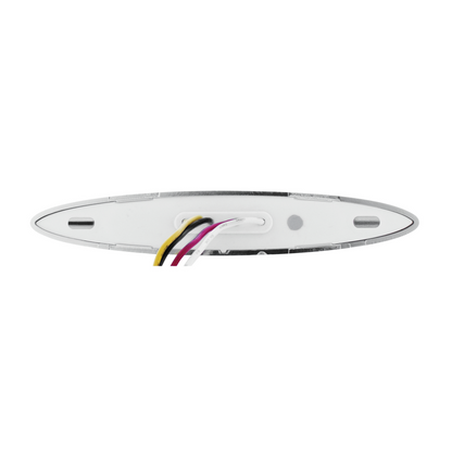 Double Fury 6 LED Dual Function 6" Marker Light With Chrome Bezel-Red & Blue/Clear Lens