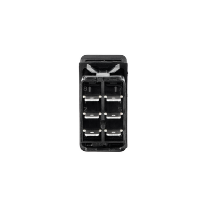 Black DPDT On/On Rocker Switch (Carling Style) 1 Pc