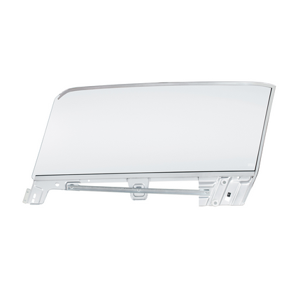 Complete Clear Door Glass Assembly For 1967-68 Ford Mustang Convertible - R/H