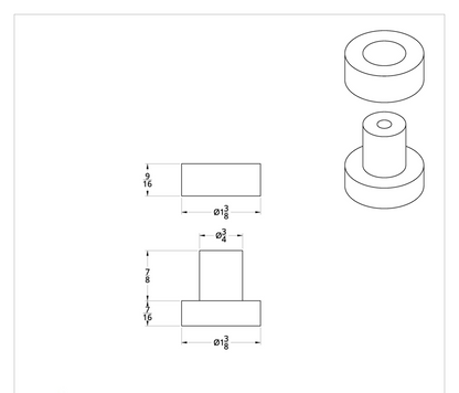 Exhaust Bushing Set For Peterbilt Exhaust Bracket (4-Pack)