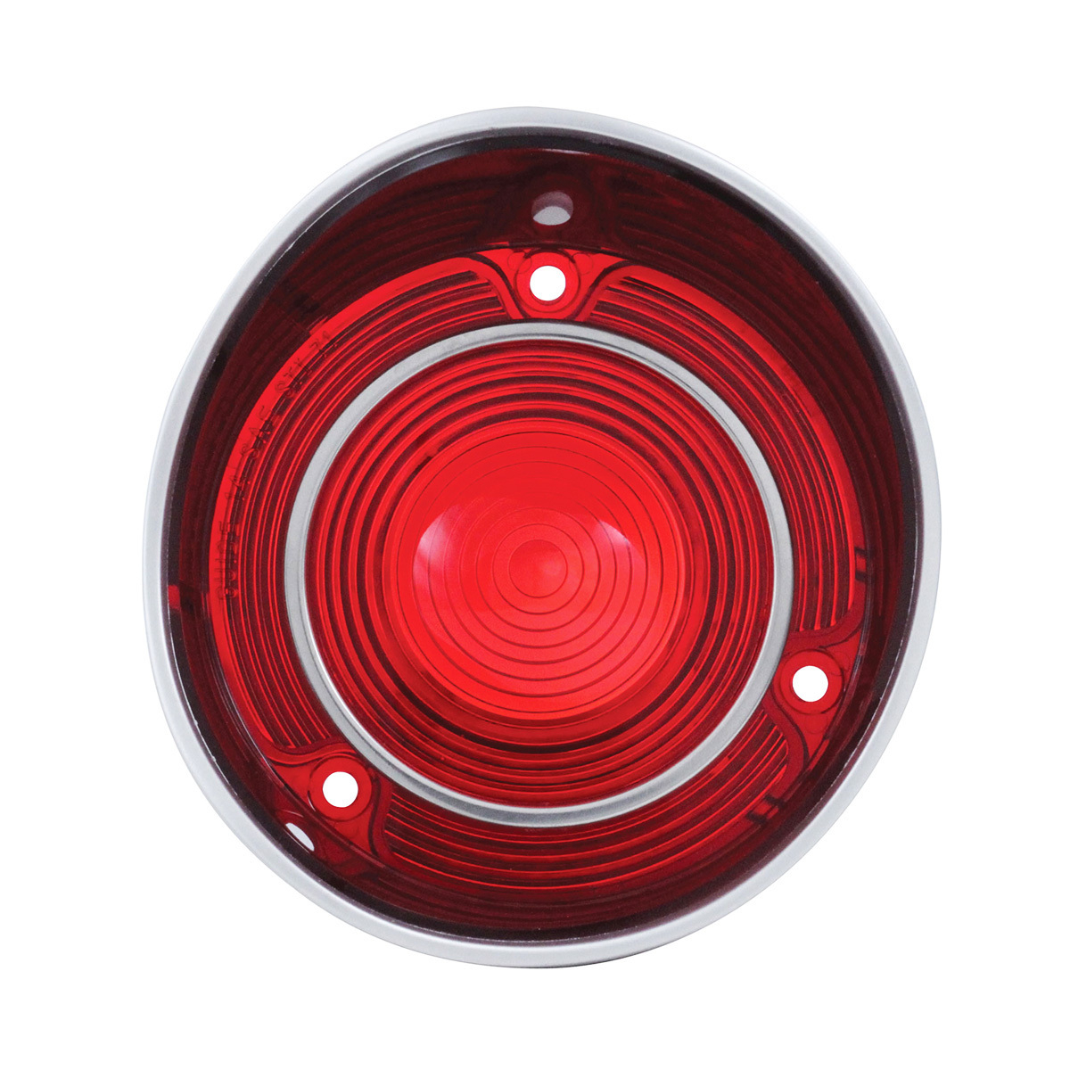 Tail Light Lens With Stainless Steel Trim For 1971 Chevy Malibu/Chevelle "SS" - L/H and R/H (2pcs)