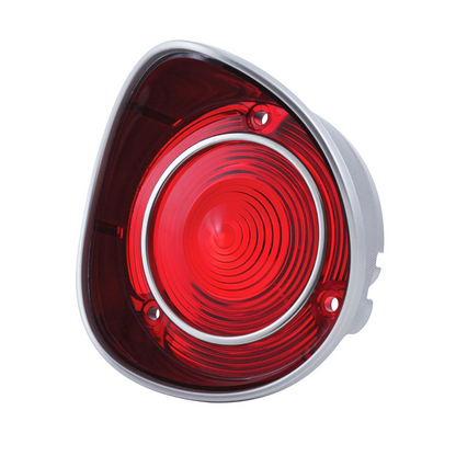 Tail Light Lens With Stainless Steel Trim For 1971 Chevy Malibu/Chevelle "SS" - L/H and R/H (2pcs)