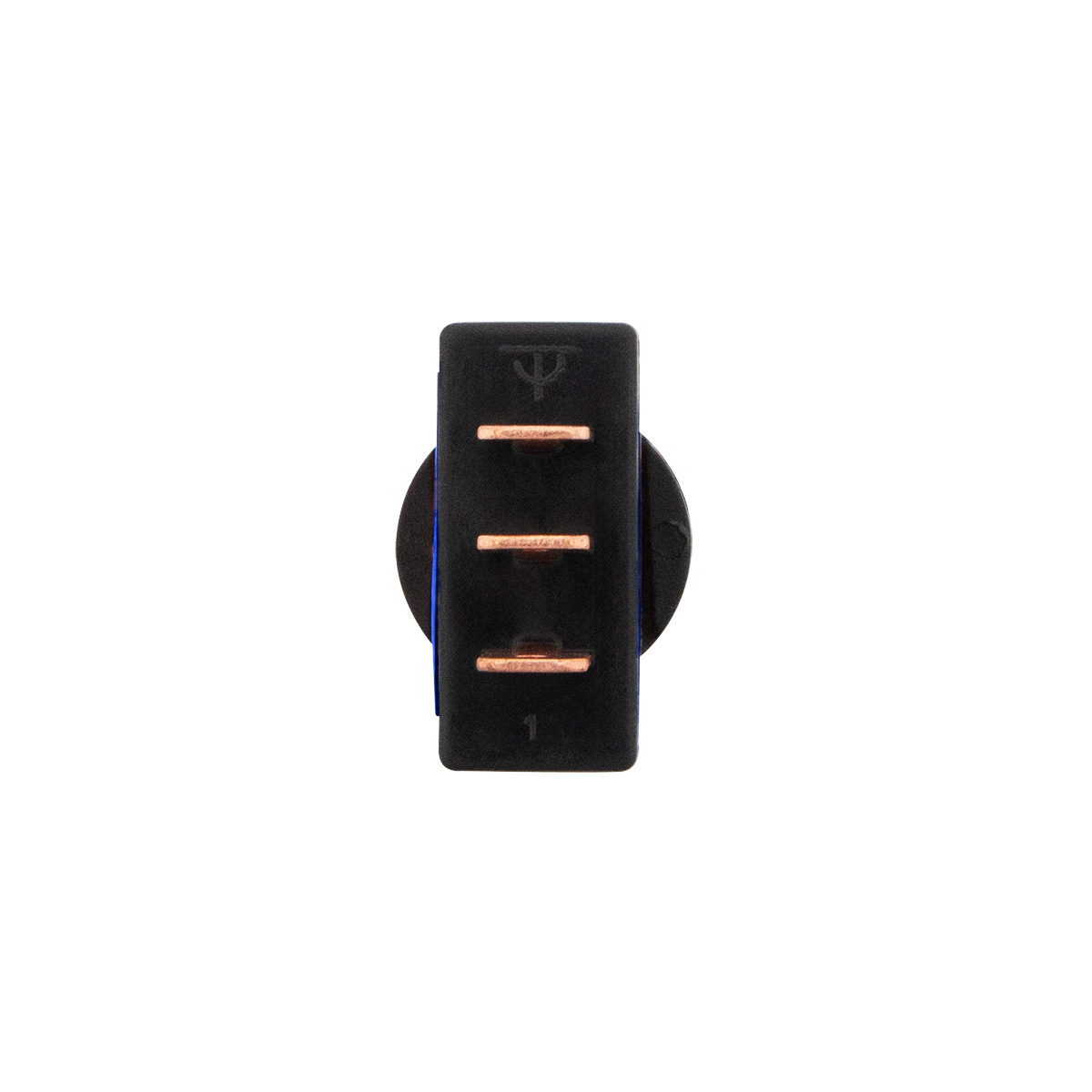 Blue Illum Duckbill 20 Amp 12V S.P.S.T. On/Off 1 Pc.