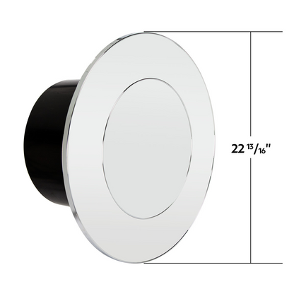 Flat Aero Rear Axle Cover Kit - Chrome
