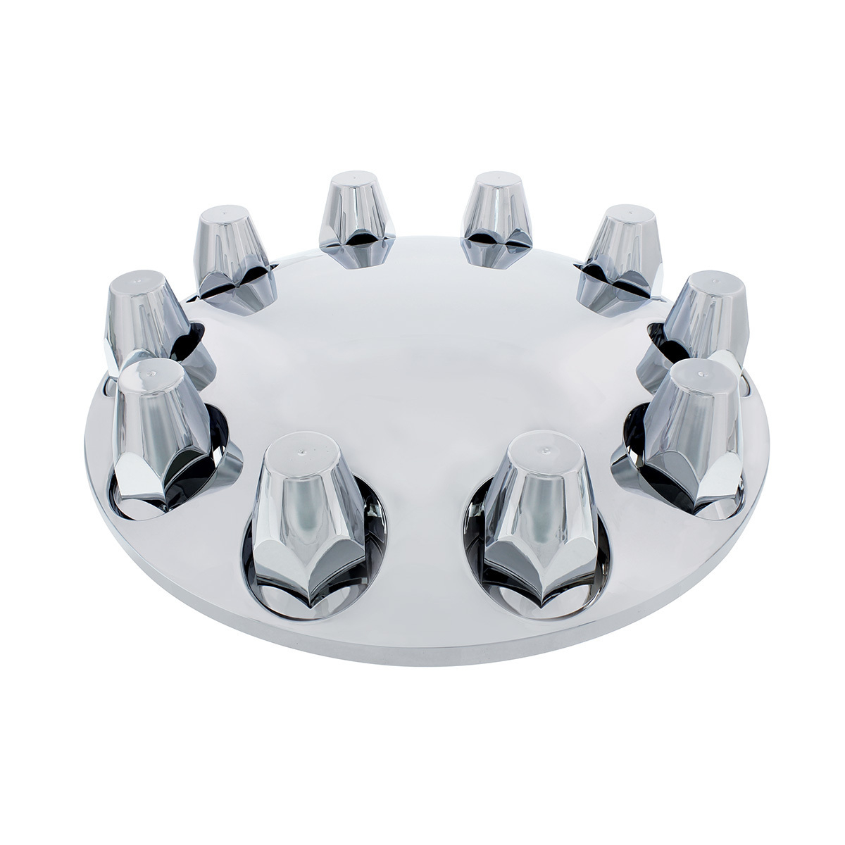 Moon Front Axle Cover With 33mm Thread-On Nut Cover - Chrome