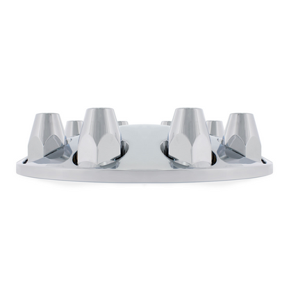 Moon Front Axle Cover With 33mm Thread-On Nut Cover - Chrome