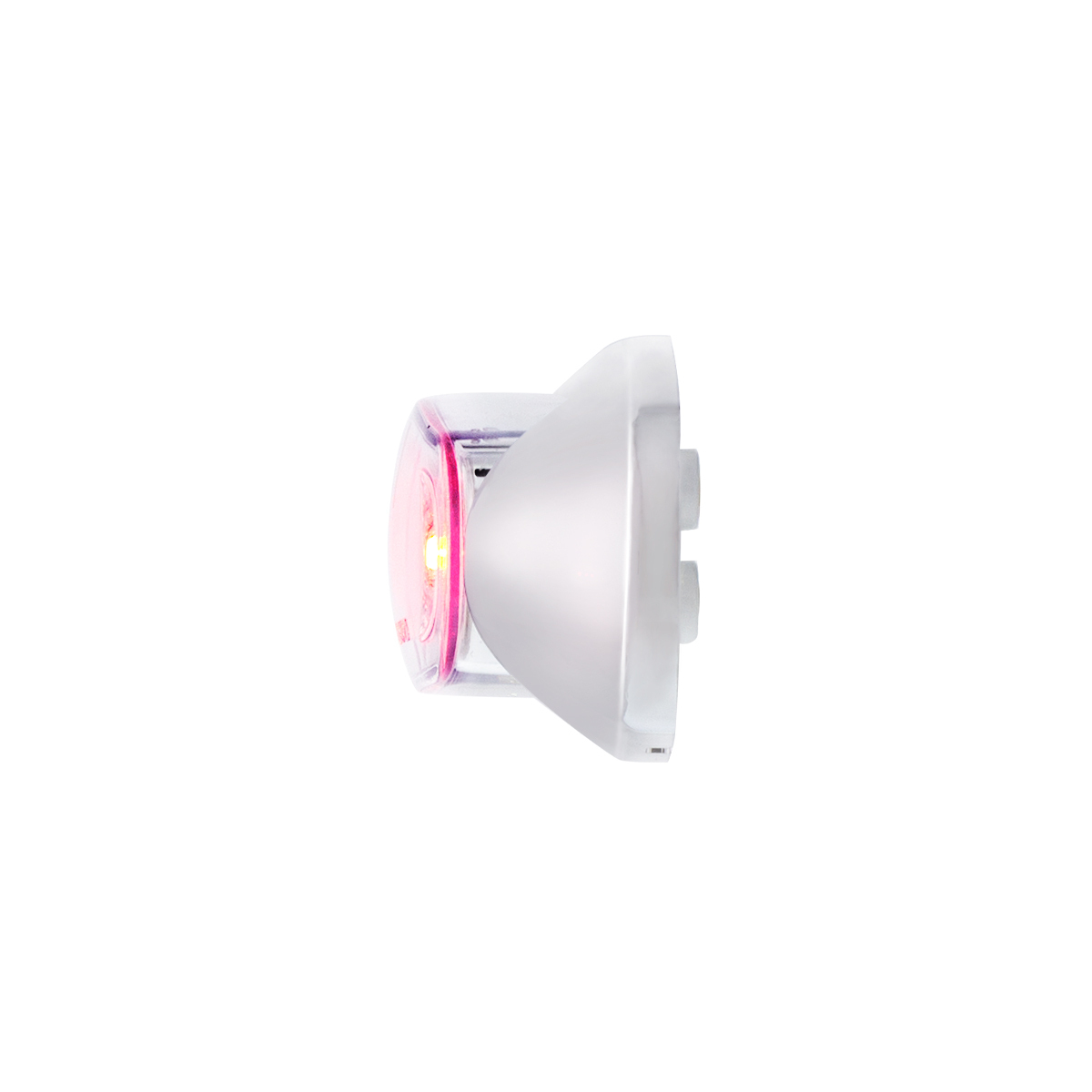 5 LED Reflector Auxiliary/Utility Light With Side Ditch Light -Red LED/Clear Lens (Bulk)