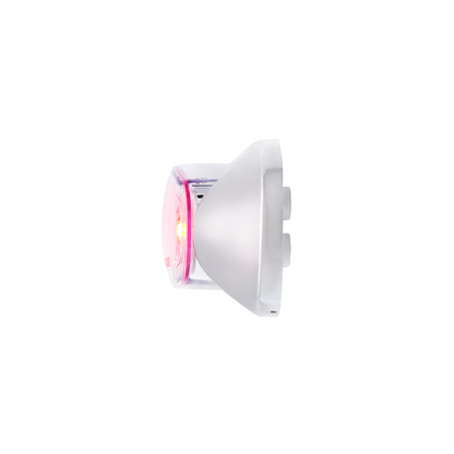 5 LED Reflector Auxiliary/Utility Light With Side Ditch Light -Red LED/Clear Lens (Bulk)