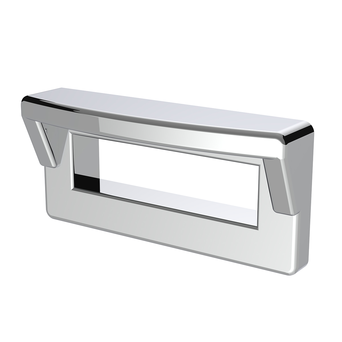 Chrome Plastic Switch Label Covers With Visor For 2001 & Older Peterbilt (6-Pack)