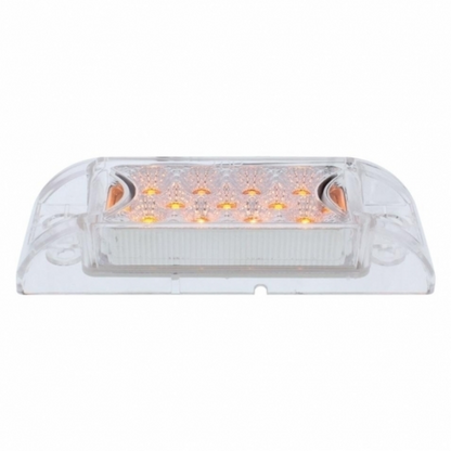 13 LED Reflector Rectangular Light (Clearance/Marker) - Amber LED/Clear Lens