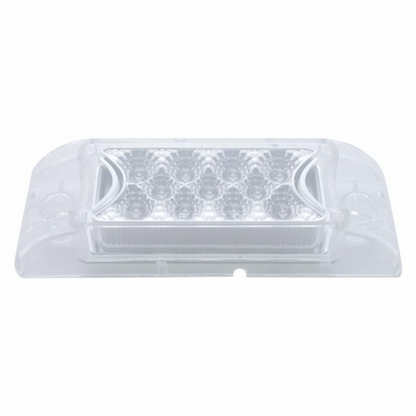 13 LED Reflector Rectangular Light (Clearance/Marker) - Amber LED/Clear Lens