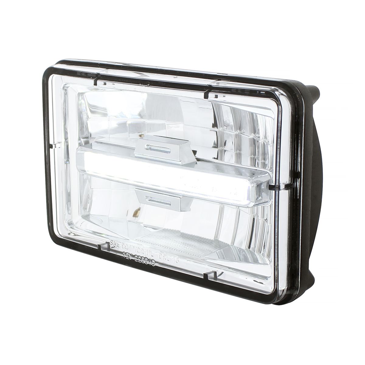 ULTRALIT - 4" X 6" Rectangular LED Headlight With White LED Position Light - Low Beam