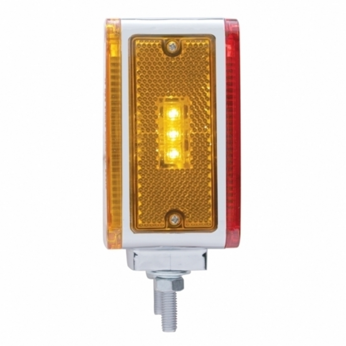 39 LED Reflector Double Face Turn Signal Light (Driver) - Amber & Red LED/Amber & Red Lens