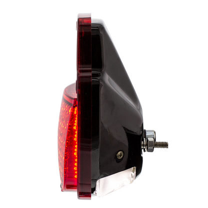 38 LED Tail Light Assembly With 12 LED License Plate & Black Housing For 1953-56 Ford Truck - L/H