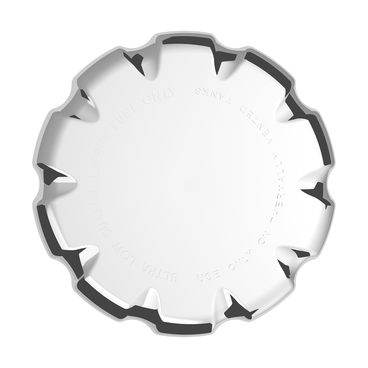 Chrome Plastic Fuel Cap Cover For Volvo - Non-Locking