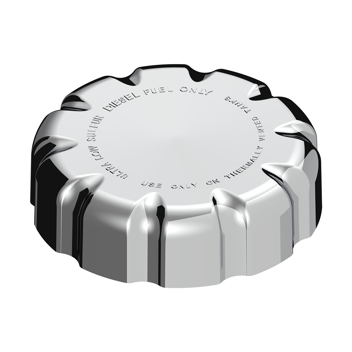 Chrome Plastic Fuel Cap Cover For Volvo - Non-Locking