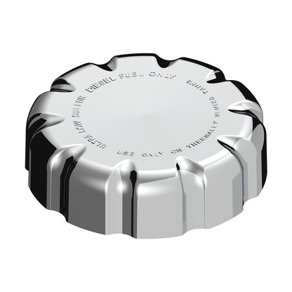 Chrome Plastic Fuel Cap Cover For Volvo - Non-Locking