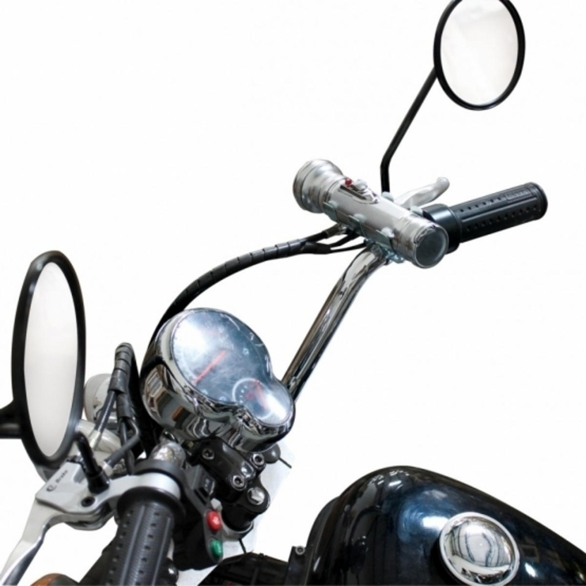 Chrome Plated Flashlight Holder