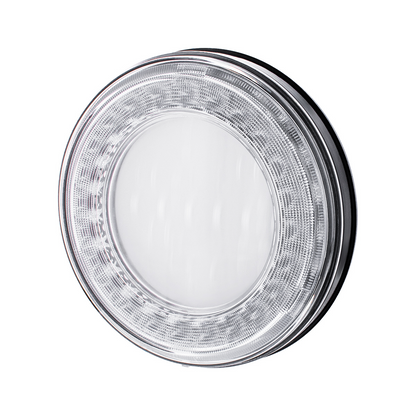 30 LED 4" Round Lumos Light I-Series (Stop, Turn & Tail) - Red LED/Clear Lens