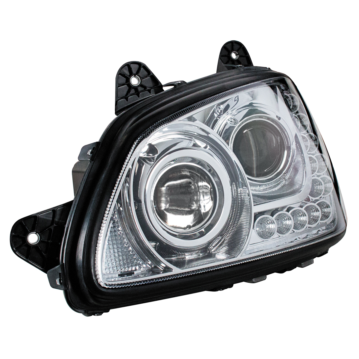 Chrome Projection Headlight Assembly For 2008-2017 Kenworth T660- Driver