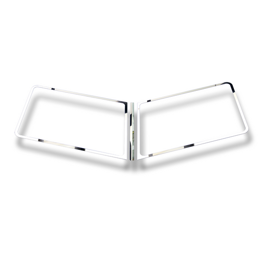Stainless 3 PC. Windshield Trim For 1987+ Peterbilt 379/386/388/389