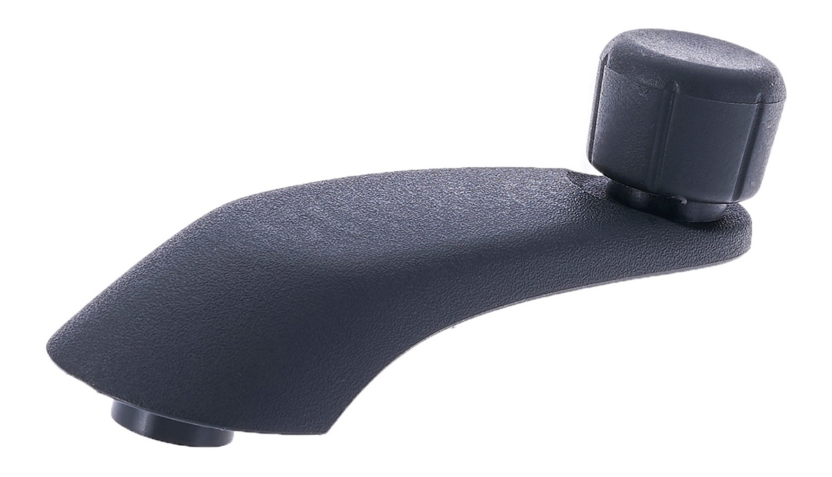 Window Crank Handle RH = LH Plastic Gray Knob + Black Handle for 1998-2004 Chevrolet Blazer; 1996-2015 Chevrolet Express